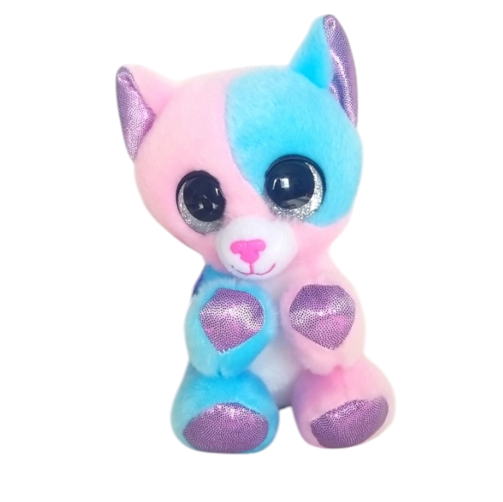 Coco Mitzy Cotton Candy Large Glitter Eyes Cat Plush by Zuru